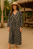 Summer printed dress long sleeves BHYA - 2025016
