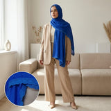 Cotton Scarf with ruffled edges - 71629