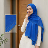 Cotton Scarf with ruffled edges - 71629