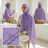 Cotton Scarf with ruffled edges - 71629